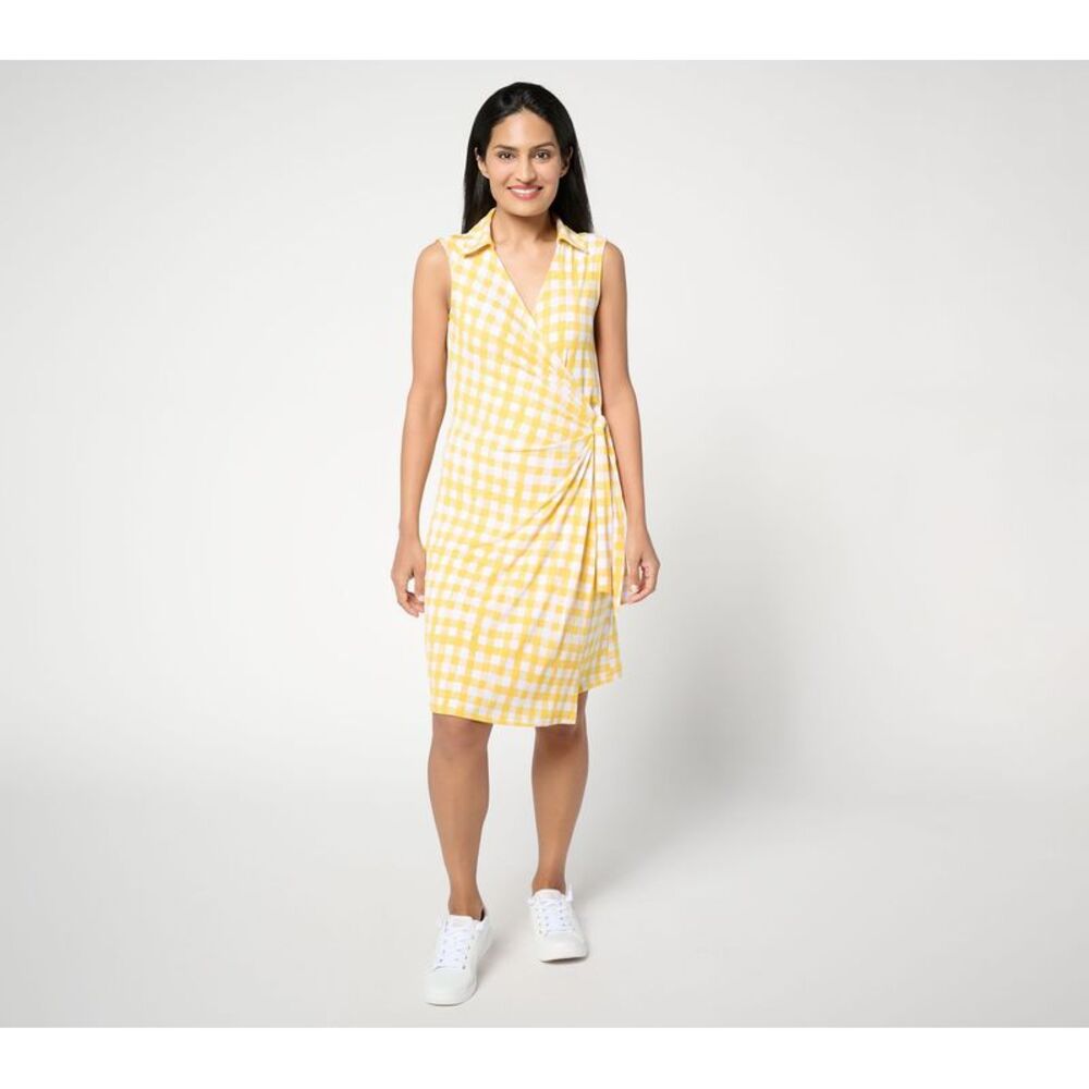 Liberare Women's Petite Dress PM Courtside Social Liquid Knit Blonde A687889